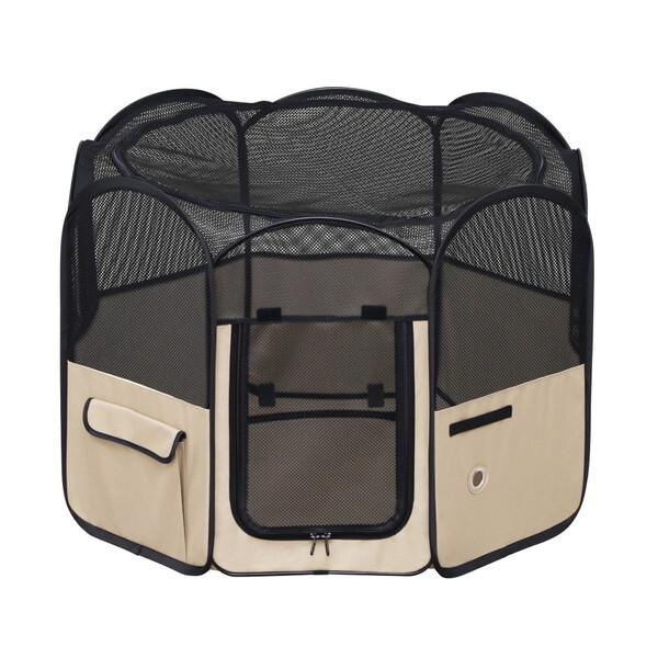 POTS-920B ベージュ 折りたたみファブリックサークル Mサイズ メーカー直送