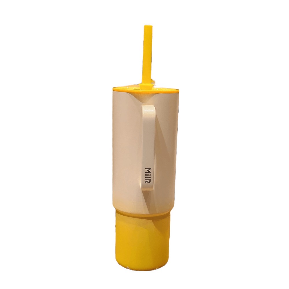 スターバックス SS フラワー マーケット ミル オールデイ ハンドル コールドカップ 932ml 大容量 取っ手 黄 タンブラー