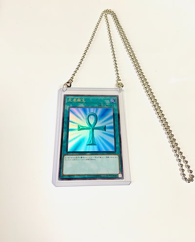 Qoo10] レア遊戯王カードネックレス 70cm ボ
