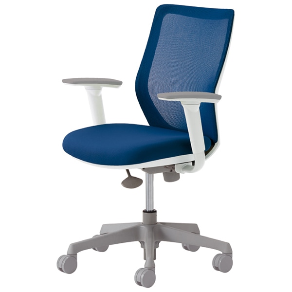 【納期約45日】オカムラ CG-M 可動肘 背メッシュ ハンガー無 CG91WRFZK3 ミディアムブルー [オフィスチェア]