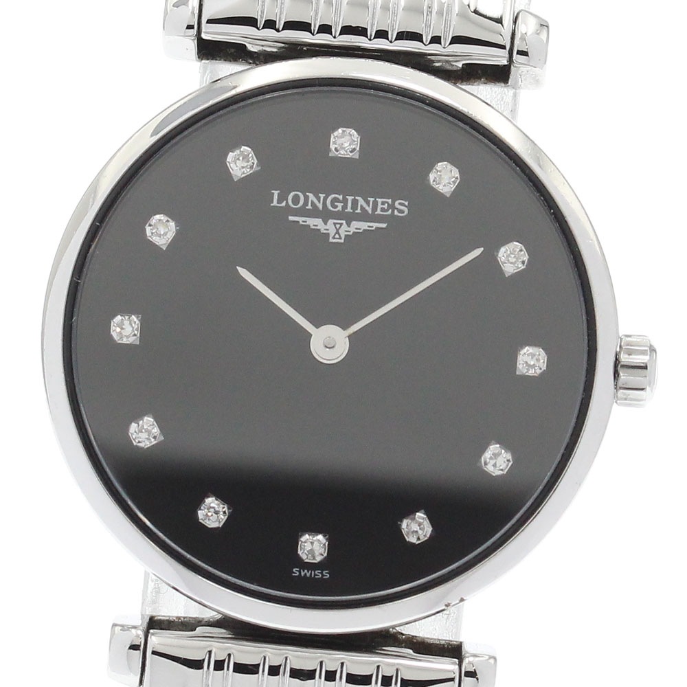 ロンジン LONGINES L4.209.4 グランドクラシック 12Pダイヤ クォーツ レディース _922428【中古】