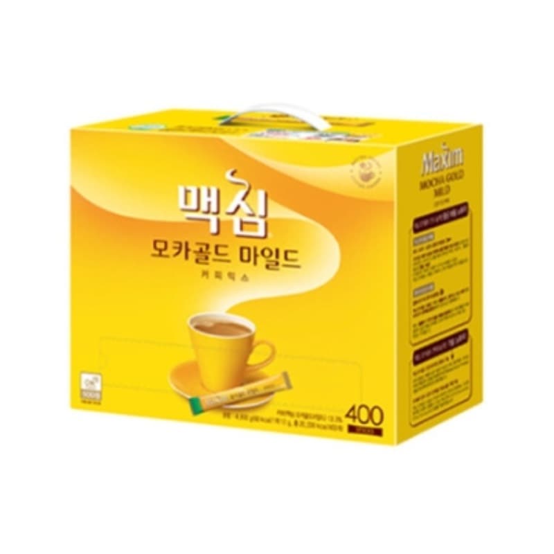 モカゴールド マイルド 12g×400本 大容量 インスタントコーヒー 韓国製 人気 まろやか風味