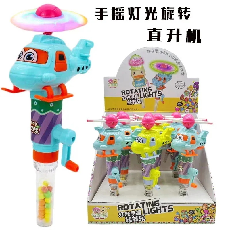 2個で3oo円OFF！子供の手で回転する光を輝かせるヘリコプターキャンディートイギフトハンド 誕生日プレゼント 子供の贈り物 誕生日プレゼント 子供の贈り物