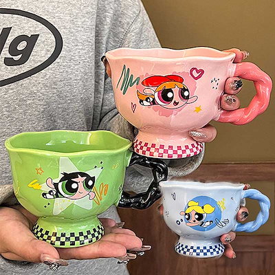 Qoo10] パワーパフガールズ マグカップ350ml : キッチン用品