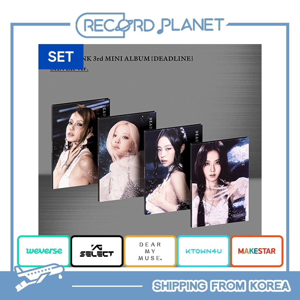 ONLINE特典+ 4種セット BLACKPINK 3rd MINI ALBUM [DEADLINE] SILVER Ver.
