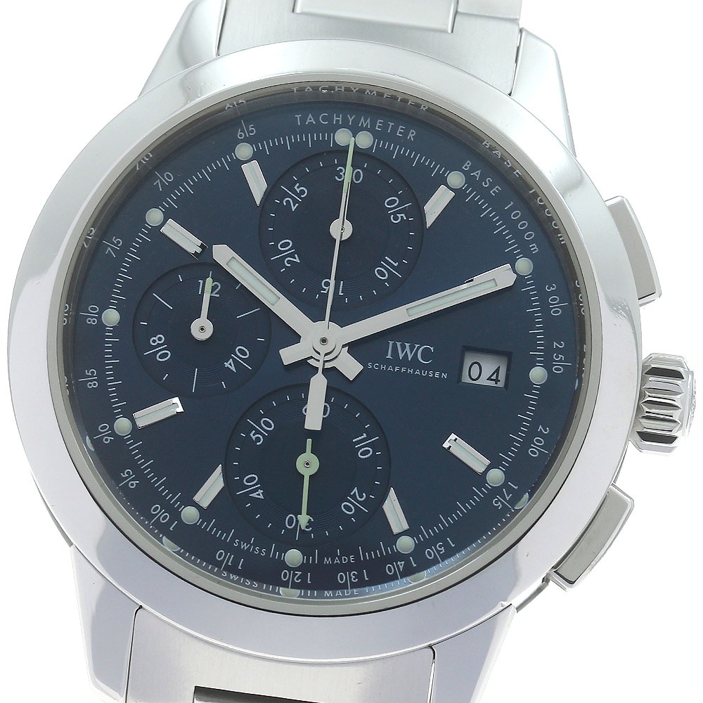IWC IWC SCHAFFHAUSEN IW380802 インジュニア クロノグラフ デイト 自動巻き メンズ 良品 内箱・保証書付き_872657【中古】