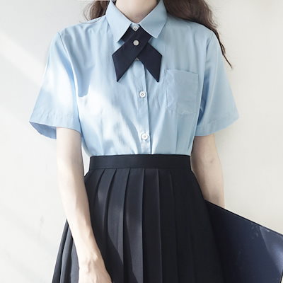 Qoo10 2枚セット学生服 スクールシャツ 女子 レディース服