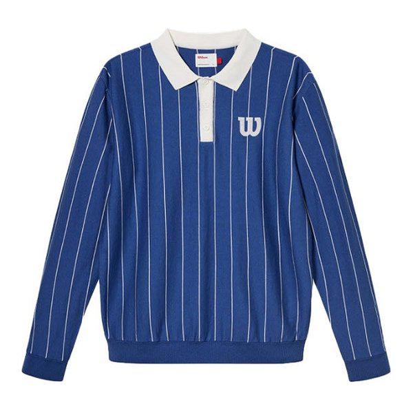 長袖Tシャツ VQA W241001GPL22-DBU 男性カラー型長袖セーター