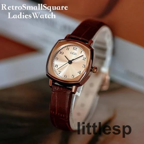 腕時計 レディー レディース腕時計 レトロスモールスクエアレディー 本革 レザー ラグジュアリー 可愛い おしゃれ シンプル 大人 5,316円