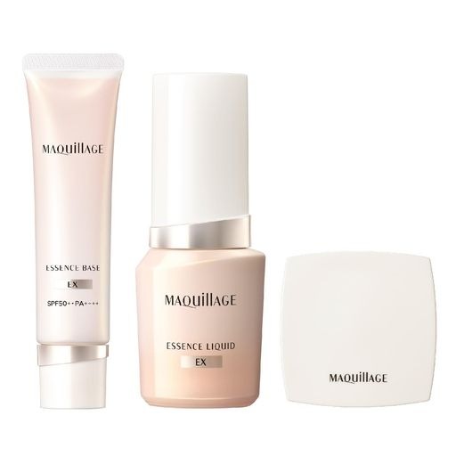 マキアージュ ベースメイク限定キット エッセンスベース EX ピュアアイボリー 30g(SPF50+ ・ PA++++) +エッセンスリキッド EX ベビーピンクオークル00本体 24mL+コンパクト