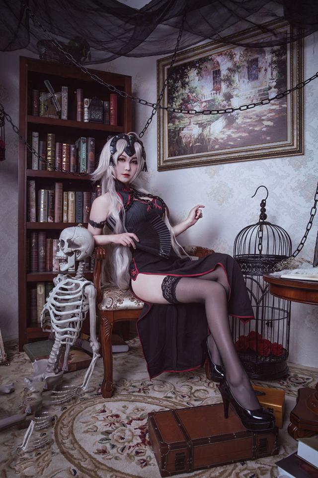 新タイプ追加 激安販売 FateGrand Order FGO ジャンヌ・ダルクオルタチャイナドレス コスプレ衣装 [LRS460]