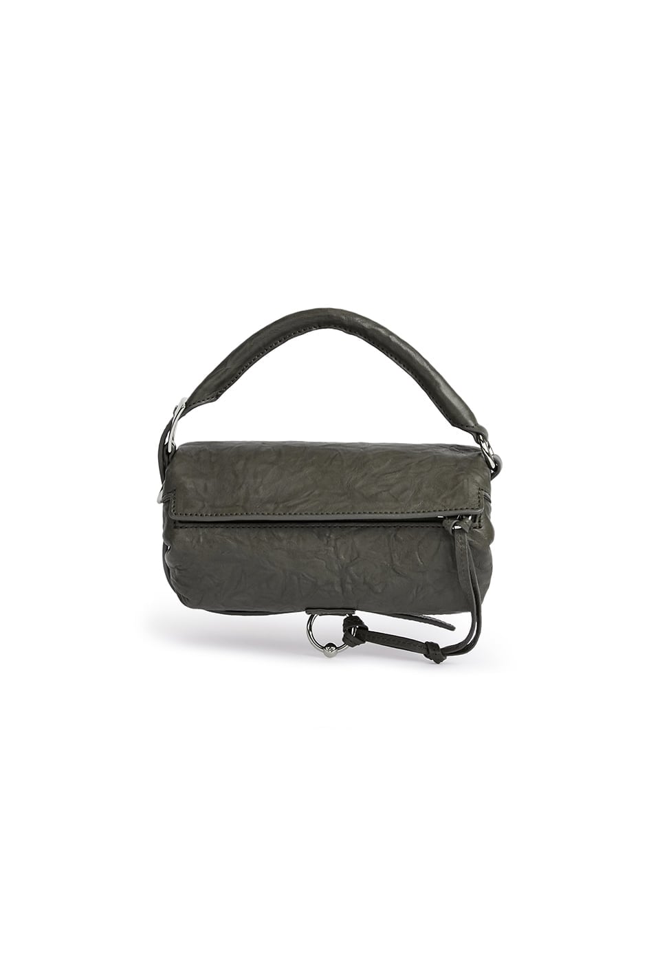 【OPEN Yy】 YY CRINKLE PILLOW HANDLE MINI : CHARCOAL