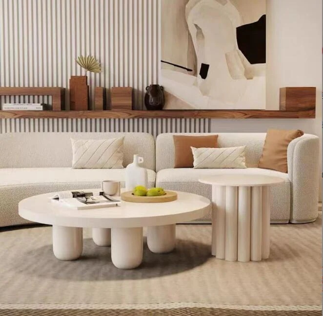 丸いテーブルコーヒーテーブルリビングルーム家庭用会所美容院など現代スタイル丸いサイドテーブル　組合ローテーブル