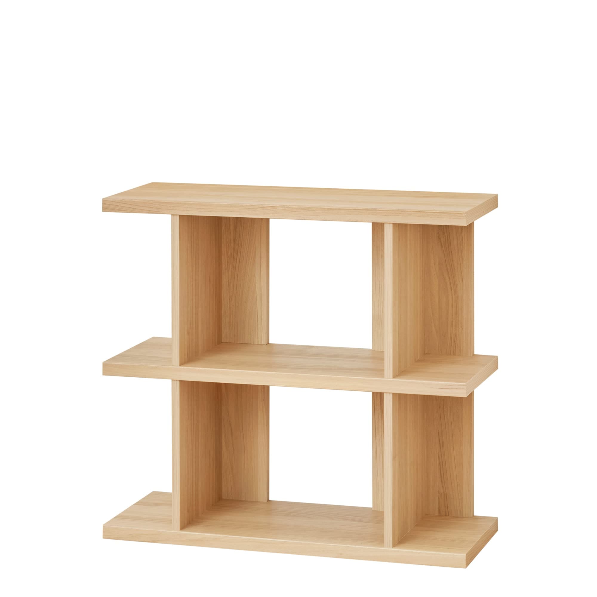 白井産業 並べて拡張できるおしゃれなオープンラック シェルフ 飾り棚 本棚 棚板厚み3cm 中央の棚は20kgの耐荷重 ナチュラルブラウン 幅82.0 高さ76.0 奥行29.1cm SO1-7580 8,447円