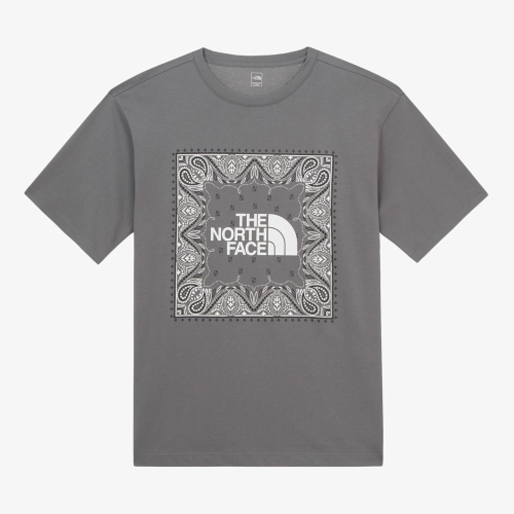 ザノースフェイス NT7UR13D メンズバンダナショートスリーブ Tシャツ_グレー 8,312円