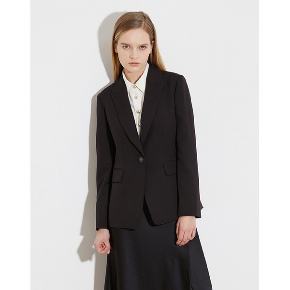 [オリビアローレン] ワンボタンスリムジャケット_VOBGA3X1351