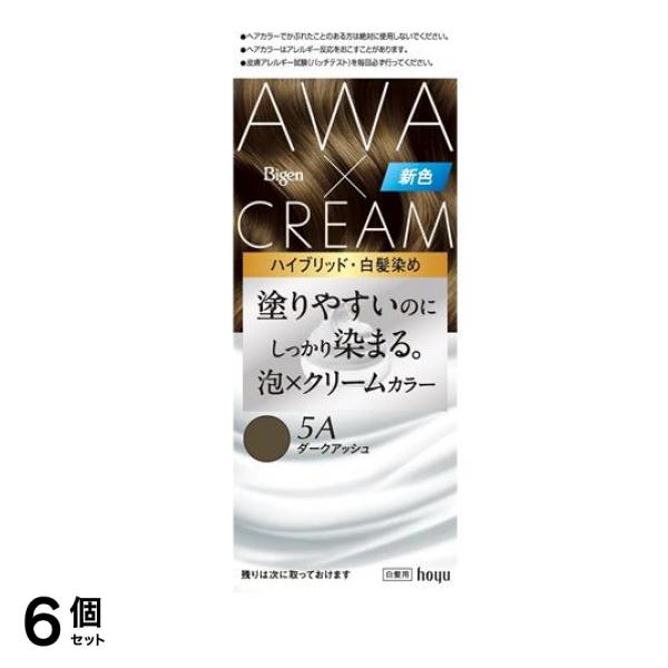 泡クリームカラー 白髪用 5Aダークアッシュ 1組入 6個セット