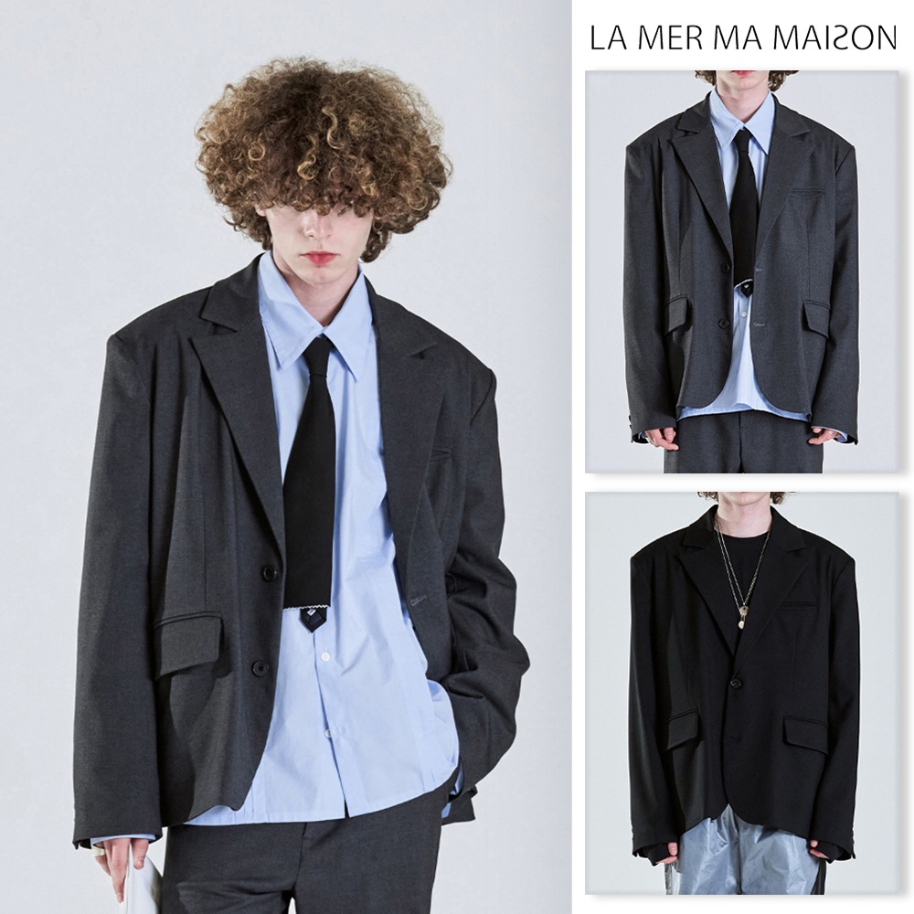 [LA MER MA MAISON] PEARL SNAP BLAZER