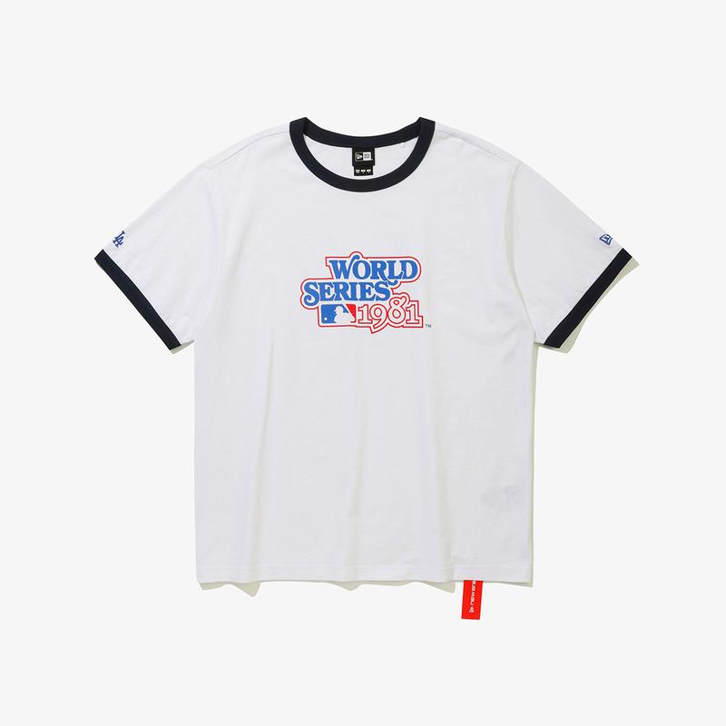 MLB LAドジャースワールドシリーズリンガーTシャツホワイト15147506