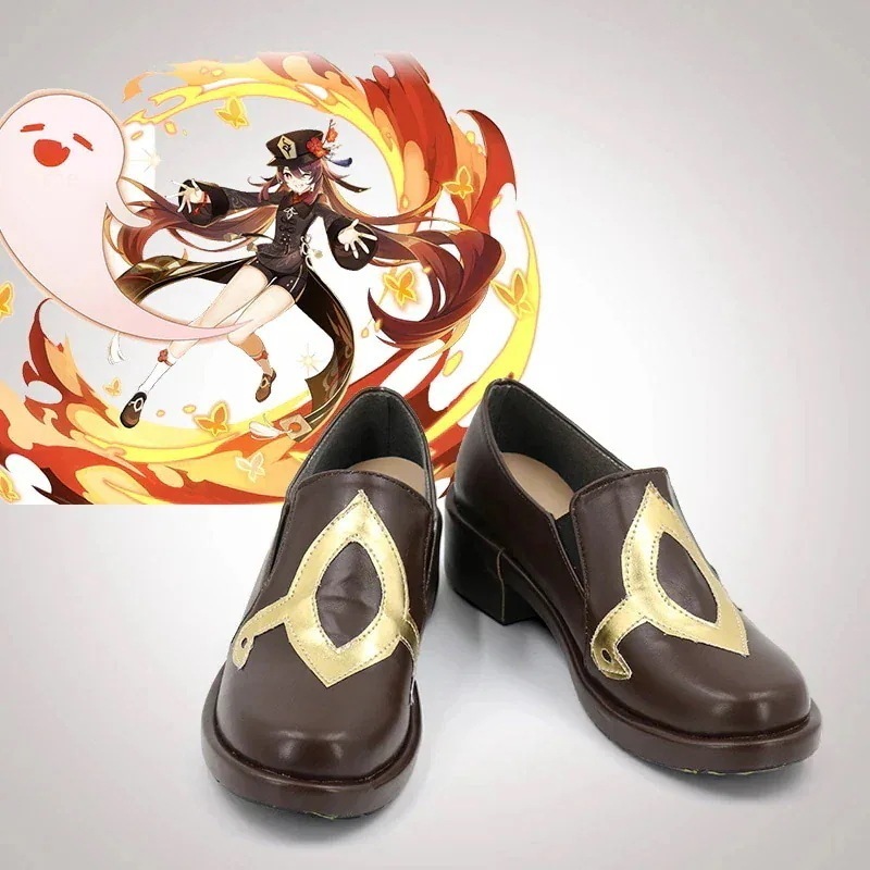 原神 Genshin コスプレ 靴 胡桃 フータオ 大人用