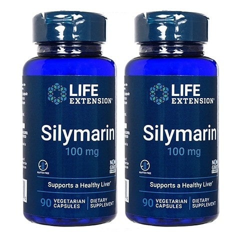 シリマリン100mg 90錠 2本セット マリアアザミ ミルクシスル ライフエクステンション 海外発送 日時指定不可 国際郵便 4,623円