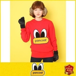 正規品 PANCOAT パンコート POPEYES LIGHT CREW NECK (TOMATO RED) キャラクター トレーナー 長袖 クルーネック Tシャツ長袖 トレーナー スウェット メン