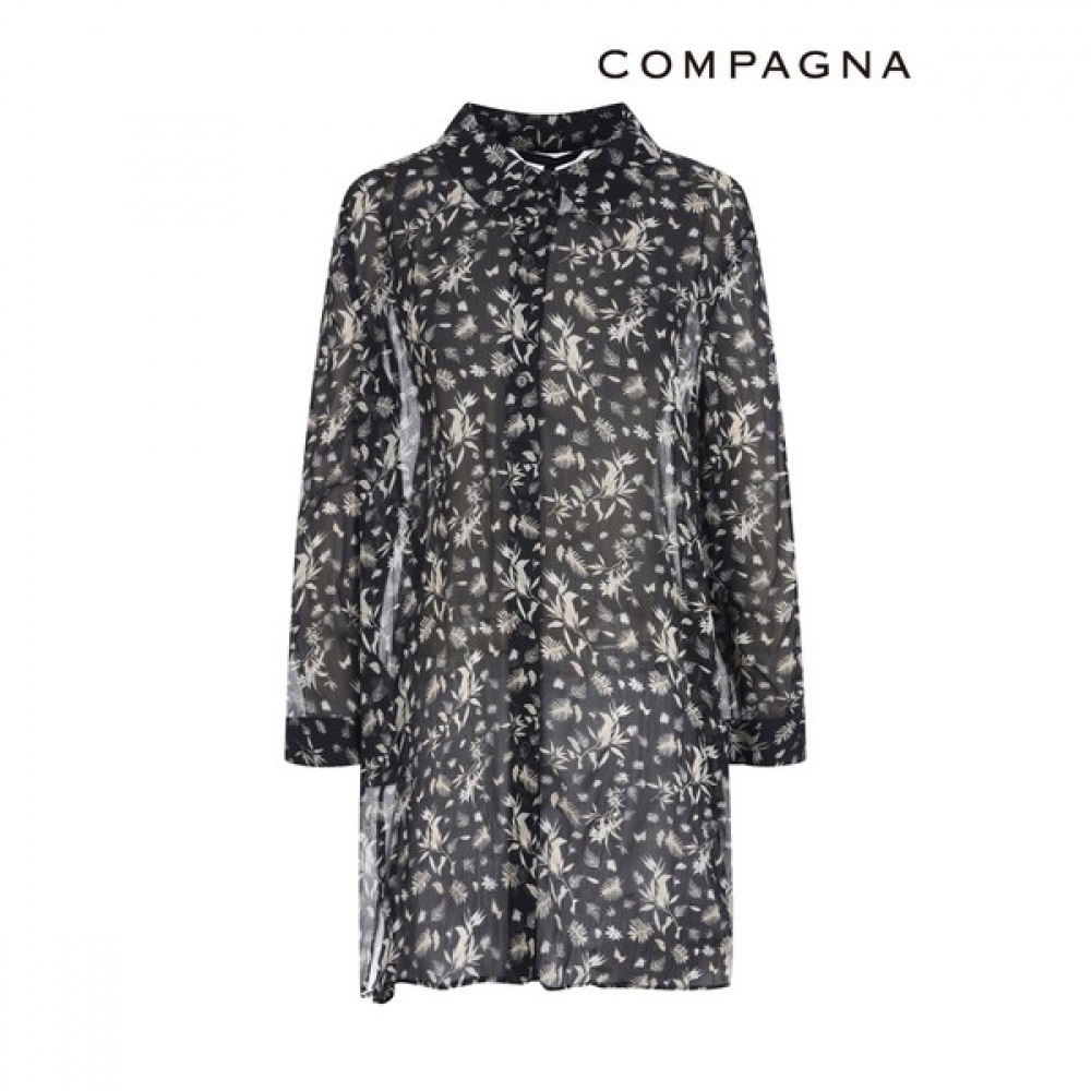 [カンパニア] シースルーシフォンロングブラウス_CACU6-WRC331