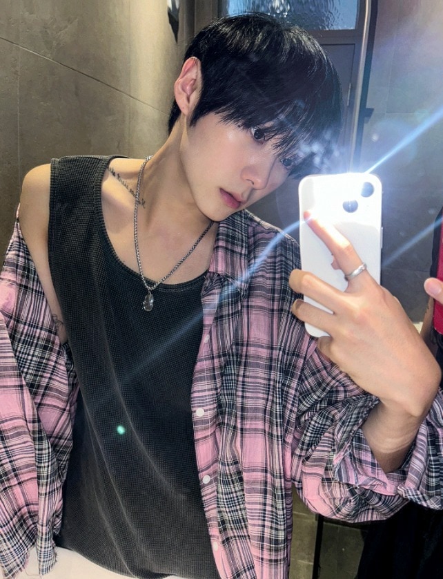 [COSYHARU公式]summer check board cutting shirts