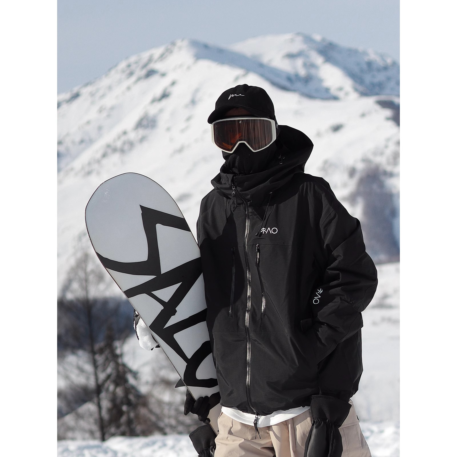 （1～3日で出荷）スノーボードウェア 2024 2025 単品 トップス メンズ レディース ジャケット アウター パーカー ゆったり 黒 白 韓国風 防風 防水 防寒着 スノーウェア スキーウェア