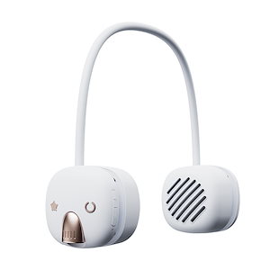首にかけるBluetoothスピーカー ランニングウォーキングアイデアスピーカー LED照明付き