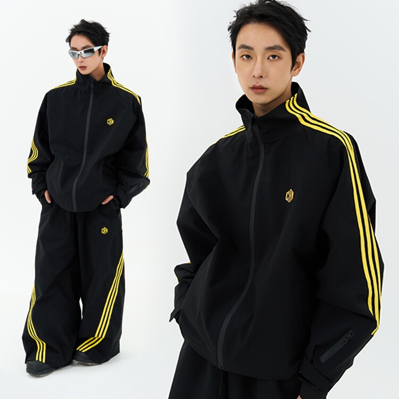 2025新作 韓国風 スキーウェア 上下セット メンズ レディース スノーボードウェア アウター ジャケット パンツ