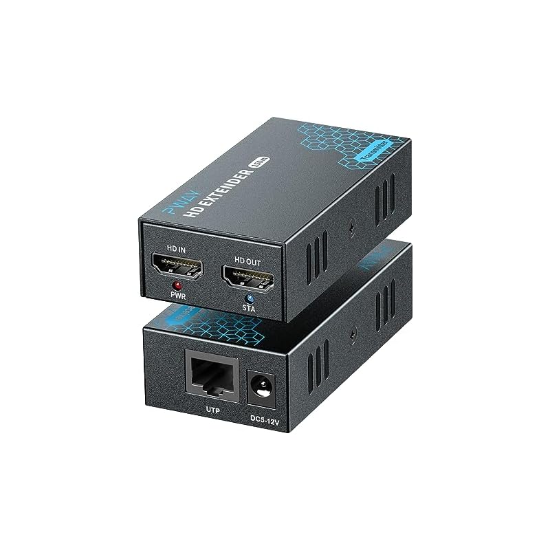 1080P@60Hz HDMI エクステンダー Lan IP/TCPローカルループアウト HDMI受信機送信機 150m伝送距離 HDMI ロスレス 伝送 シンクロナス出力 監視室 ビデオ会議 適用