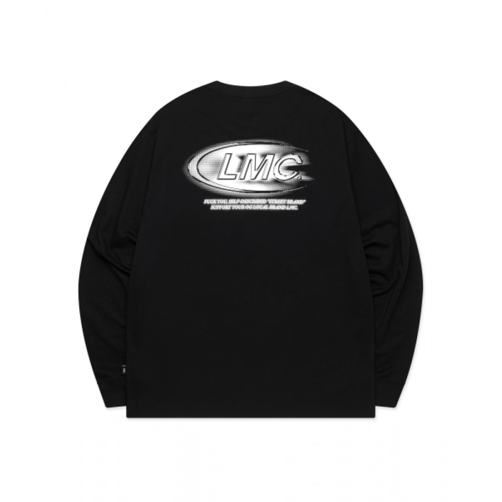 LMC クルーロングシルバー T シャツブラック