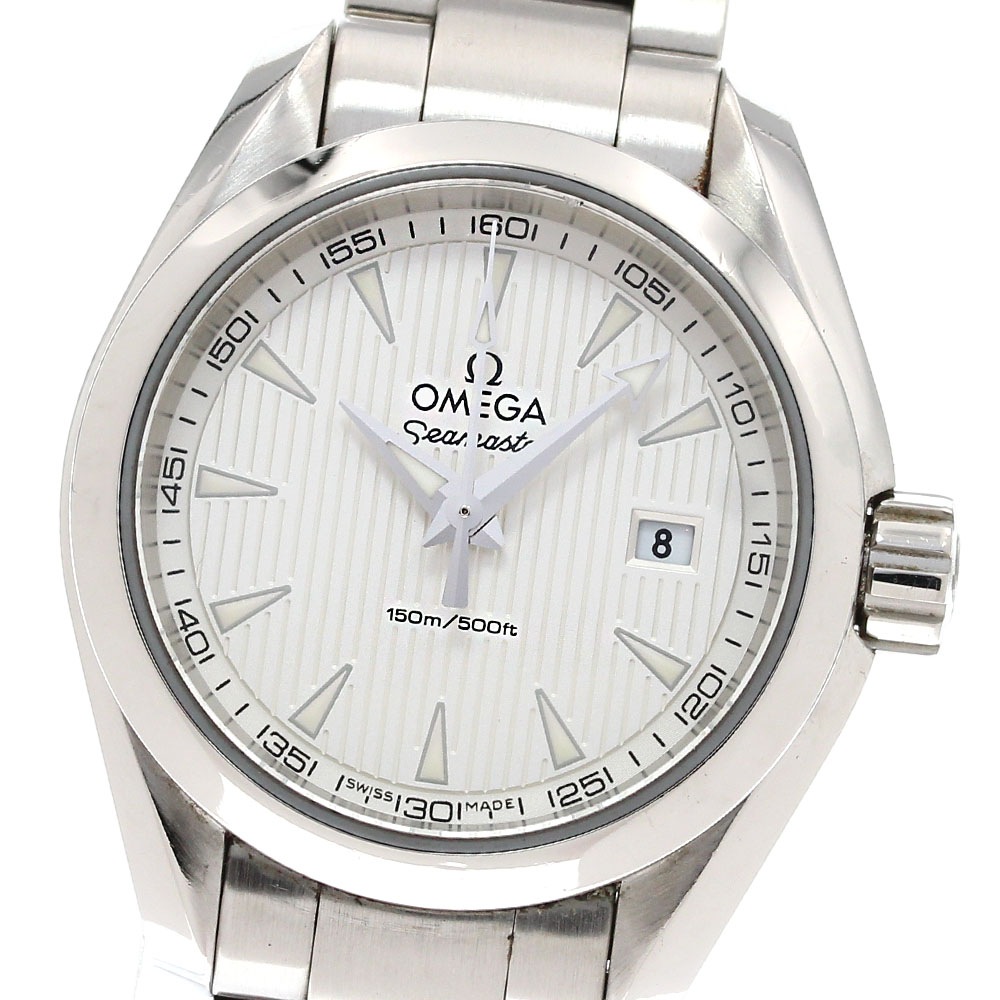 オメガ OMEGA 231.10.30.60.02.001 シーマスター アクアテラ デイト クォーツ レディース _842964【中古】