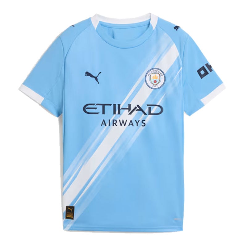 MCFC キッズ マンチェスターシティ FC 2025-26 マンチェスター シティFC ホーム レプリカ 半袖 ユニフォーム ジュニア サッカー レプリカウェア 25SS(7803