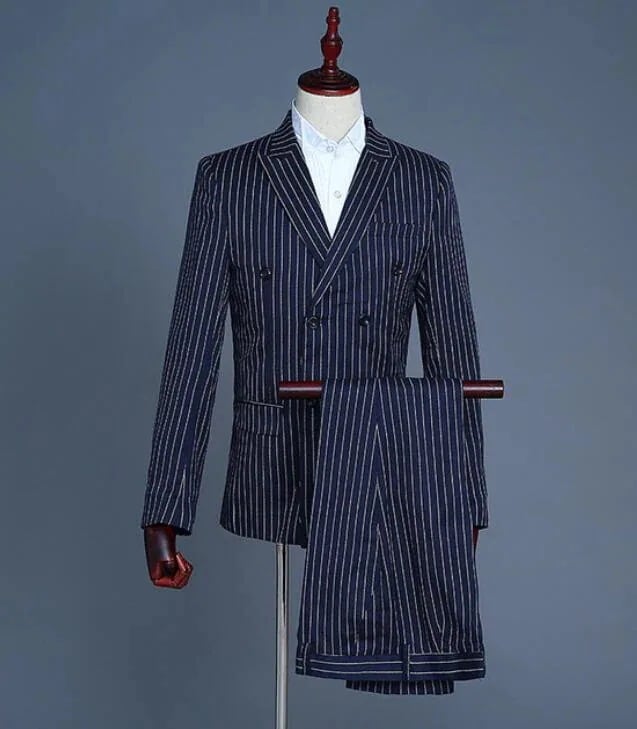 短納期 スーツ メンズ スリーピーススーツ 男性用 紳士服 礼服 フォマールスーツ 2点セット 3点セット 舞台ステージ衣装 コスプレスーツ ストライプ柄 上質 長袖ジャケット＋ジレ ベスト＋ロングパ