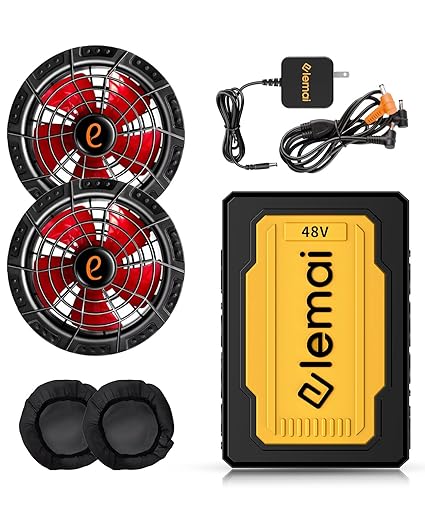 2025新型【暴風 48V最強進化】ファンバッテリーセット 2種類モード搭載 PSE認証済 作業服専用 大容量 急速充電 熱中症対策 暑さ対策グッズ