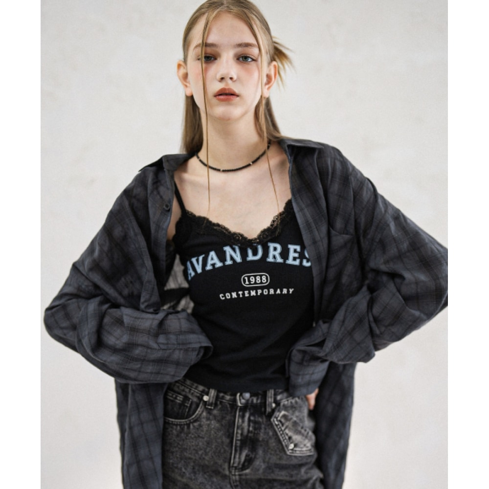 アヴァンドレスビンテージレーススリークブラック