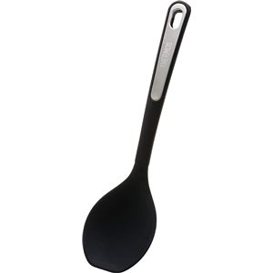 (36個セット) サーモス シリコン クッキング スプーン 約幅7.5cm ブラック 食洗機対応 ふっ素コーティング キッチン 台所