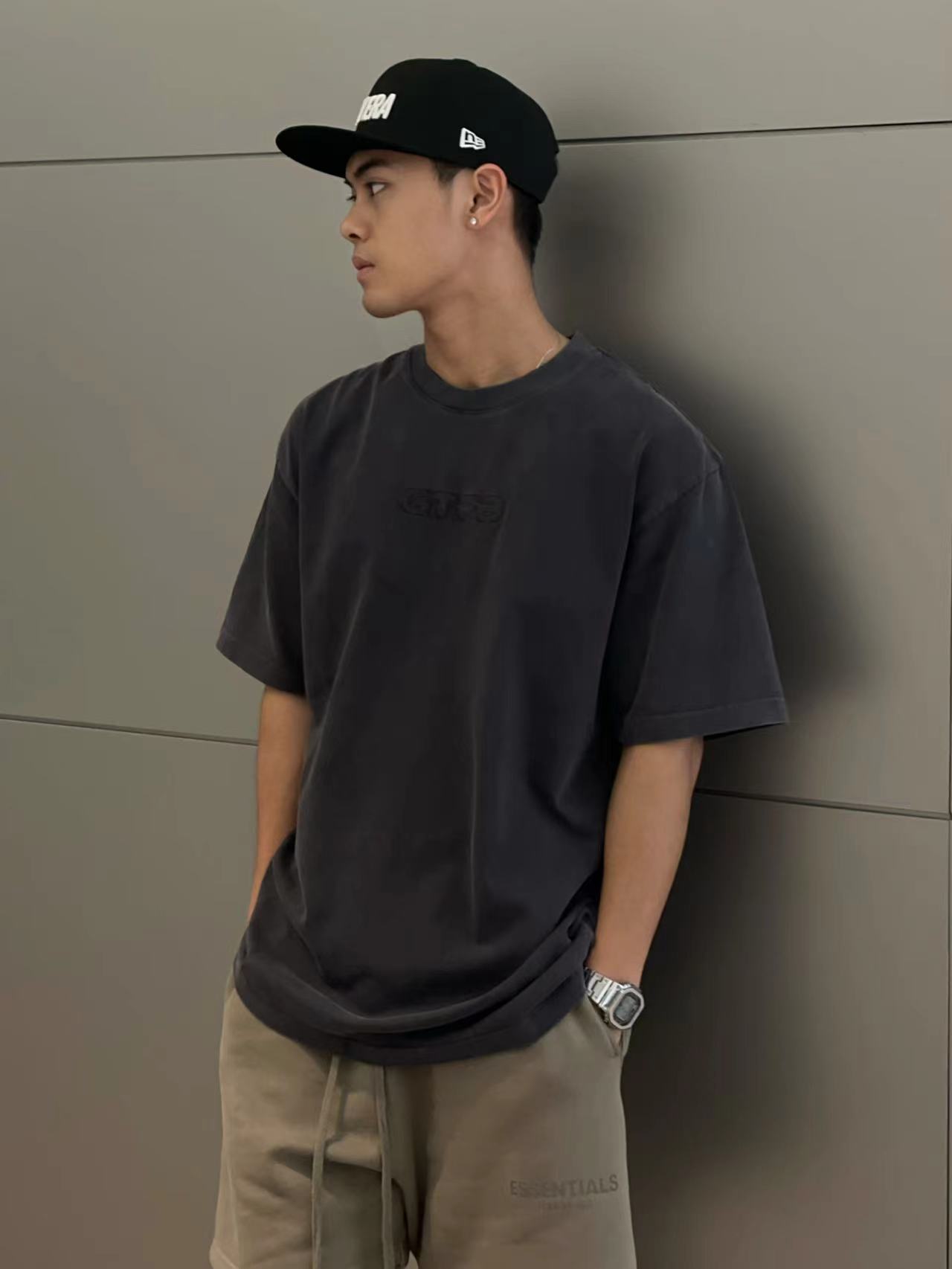 G24SST101翌日発送メンズ2024新作Tシャツカットソー丸首アメカジins風レトロシンプル半袖トップスデザイン高級感英字ストリート大人オーバーサイズ可愛い抜け感ユニセックス多色クルーネック