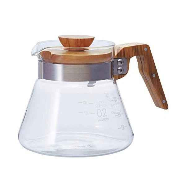 3個セット ハリオ VCWN-60-OV オリーブウッド コーヒーサーバー600