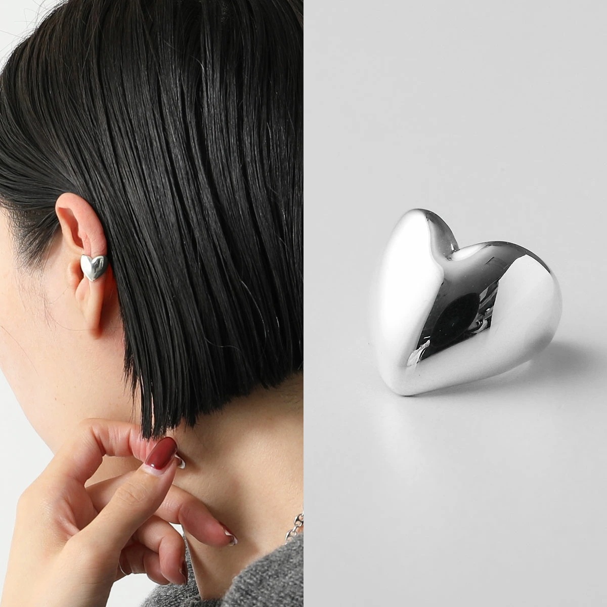 ANNIKA INEZ アニカイネズ イヤーカフ Heart Earcuff E961 レディース ハート イヤカフ アクセサリー silver925 シルバー925 シルバー