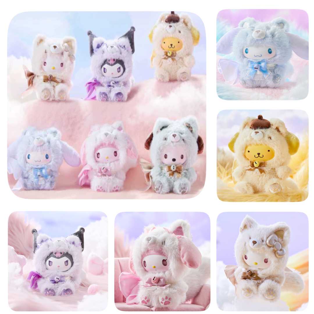 【公式正規品】 サンリオファミリー アイランドフォックスシリーズ ぬいぐるみ＆ラバーフィギュア 可愛くて癒し系のデザイン！限定コレクションアイテムとしてもでギフトにもぴったりなな