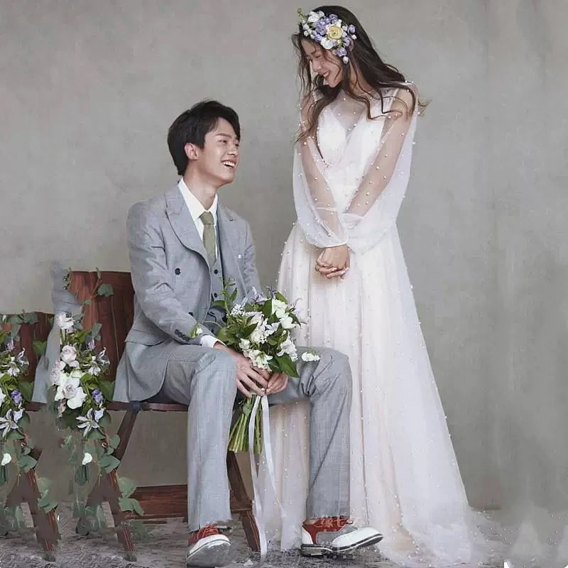 ウェディングドレス 白 花嫁 結婚式 ドレス パーティードレス 結婚式ワンピースパーティードレス ロングドレス 演奏会 イブニングドレス白 旅行撮影