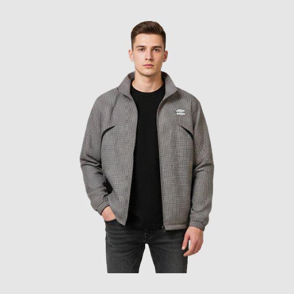 HBL ブリット カジュアル スタンネック ウインドブレーカー ジャケット UR121CJK24-CHK1