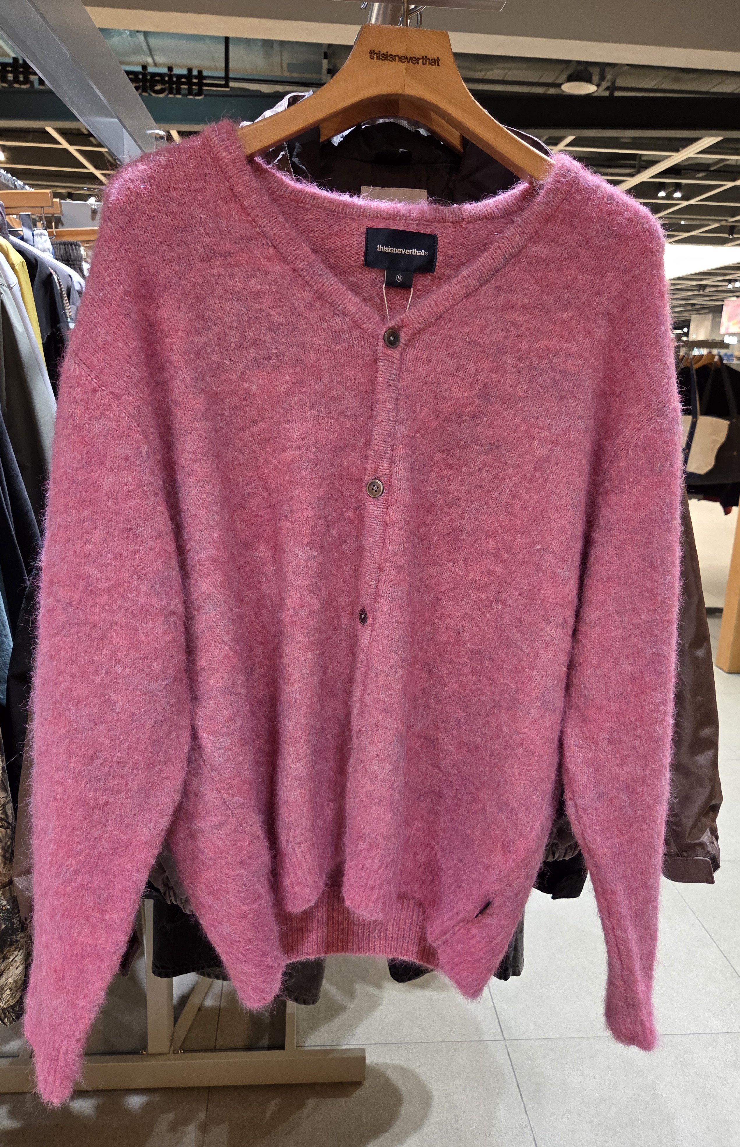 【THISISNEVERTHAT】 25FW HAIRY KNIT CARDIGAN : 3COLORS