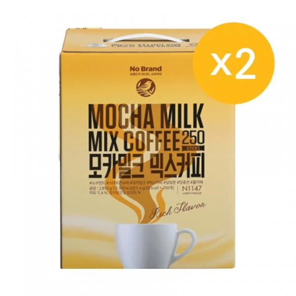 ノーブランド 甘いモカミルク ミックスコーヒー 250個入り 노브랜드 달달한 모카밀크 믹스커피 250개입その他