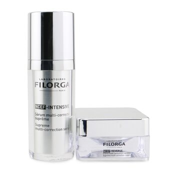 Filorga スプリーム スキン クオリティ セット: NCEF-インテンシブ スプリーム マルチコレクション セラム 30ml + NCEF-リバーススプリーム マルチコレクション クリーム 15