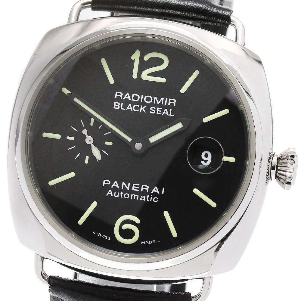 パネライ PANERAI PAM00287 ラジオミール ブラックシール デイト 自動巻き メンズ _847380【中古】