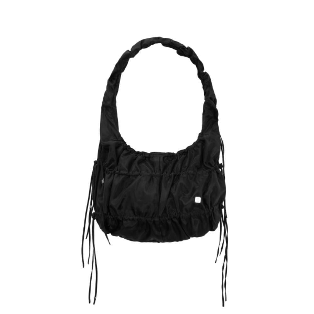 TREEMINGBIRD Puffy Ribbon Hobo Bag Black TM2535BG004MB